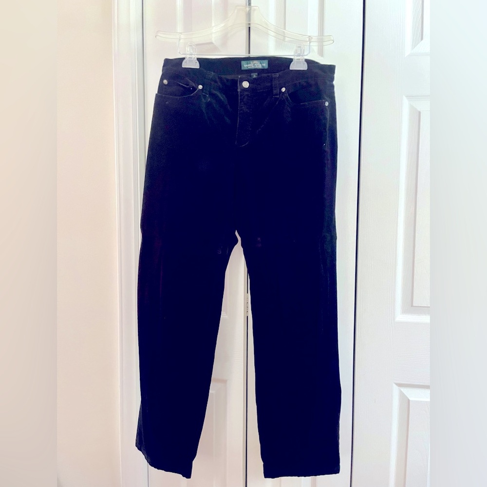 Black Ralph Lauren Straight Leg Cords